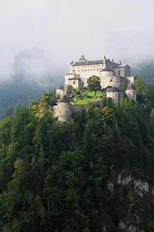 Space For Copy Prints: Burg Hohenwerfen, Werfen, Austria