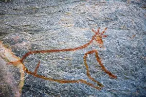 World Heritage Site Prints: Bushman (San) rockart. Tsodilo Hills. Shakawe. Botswana
