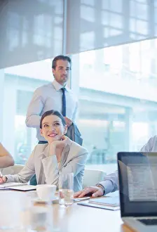 Paperwork Prints: Business people talking in meeting