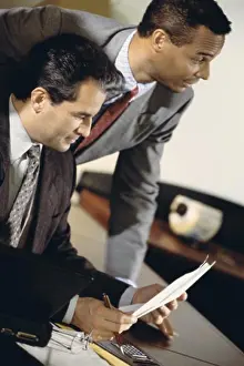 Business Suit Prints: Two businessmen in an office