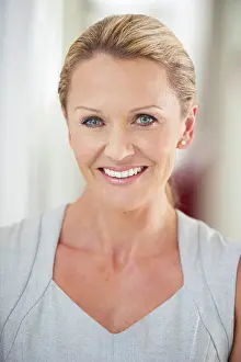 Boardroom Prints: Businesswoman, workplace or portrait with smile for career or confident
