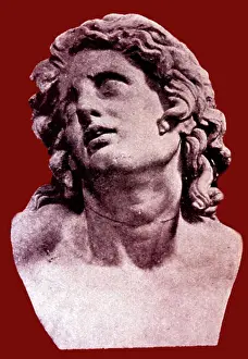 Ancient Greece Prints: Bust of Alexander III of Macedon (365-323 B)