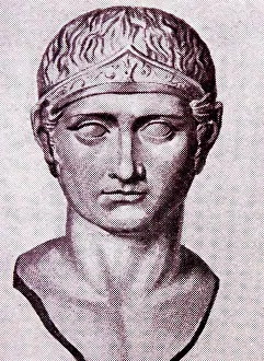 Carved Prints: Bust of Nero Claudius Drusus (39-9 BC) Roman politician and military commander