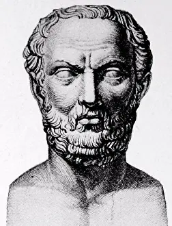 Carved Prints: Bust of Thucydides (460- 395 BC) an Athenian historian, political philosopher and general