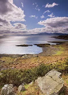 Peacefulness Prints: bute, argyll, scotland, looking towards arran from the southern tip of bute