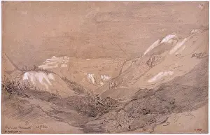 Dessin Prints: Buttes-Chaumont Jules Beldame. Buttes-Chaumont in 1861. Drawing