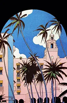 Pink Prints: c 1935, Hawaii, Oahu, Honolulu