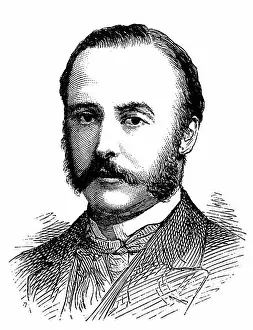 Technologies Prints: C. T. Dyke Acland, House of Commons, England, historical illustration, 1884