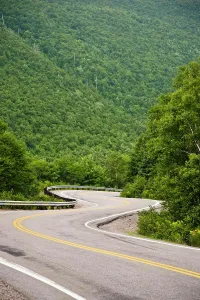Curve Prints: Cabot Trail near Smokey Mountain, Cape Breton Island, Nova Scotia, Canada