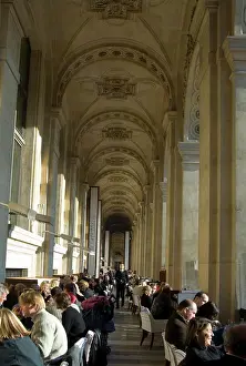 Cafe Prints: The Cafe Marly in an arcade in front of the Louvre, Paris, France, Europe