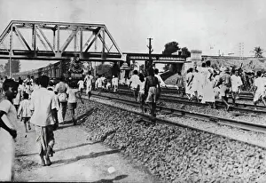 Calcutta Prints: The Calcutta Riots - First Pictures -- A picture just received from Calcutta showing demonstrators about to stops a