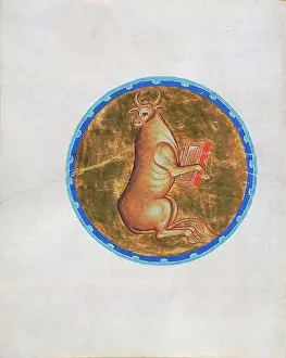 Loyalty Prints: Calf. Symbol of Luke the Evangelist (From the Morozov Gospel from the Kremlin Cathedral of the Dormition)