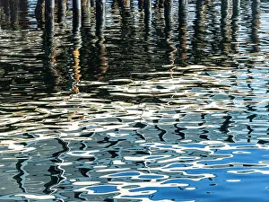 Monterey Bay Prints: California Monterey Bay Pacific Ocean Reflection Patterns