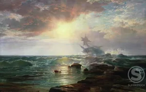 The Calm after the Storm c. 1866 Edward Moran (1829-1901/American) Oil on canvas Private Collection