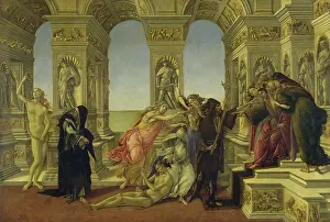 Nude Prints: Calumny Sandro Botticelli (1444-1510/ Italian) Galleria degli Uffizi, Florence