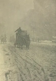 Avenue Prints: Camera Work: Winter - Fifth Avenue, 1892