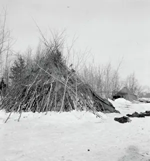 Camouflaged tent at partial boman over, 1938 motif: camouflaged tent at partial boman over 1938
