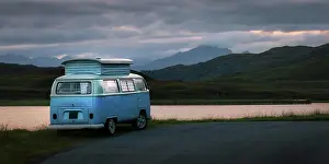 Motorhome Prints: Camper van, Isle of Skye, Inner Hebrides, Scotland, United Kingdom, Europe