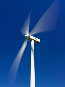 Conservation Prints: Canada, Ontario, Tiverton, wind turbines used for generating electricity