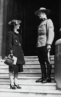 Patrol Prints: Canadian (Including Mounted Police) Police. August 2, 1938. (Photo by Keystone)