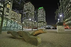 Luminous Prints: Canary Wharf with Canada Square