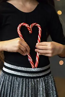 Holidays Prints: Candy heart in child's hands