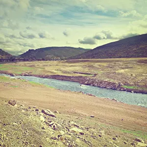 Draussen Prints: Canyon River on the Bottom of Canyon in the Cantabrian Mountains
