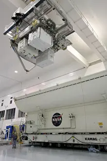 CAPE CANAVERAL, Fla. - In the Space Station Processing Facility at NASA's Kennedy Space Center in Florida