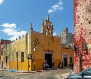 Architecture Prints: Capilla el Divino Maestro chapel church, building, Merida, Yucatan State, Mexico