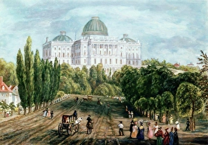 Government Building Prints: Capitol Building, Washington, D.C. ca.1830 American History
