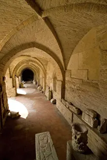 Church Prints: Capitular cloister near the Cathedral, Atri, Abruzzo, Italy