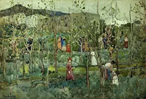 Large Group Of People Prints: Capri. Maurice Brazil Prendergast (1854-1924)