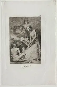 Francisco Prints: Caprichos: Blow!. Francisco de Goya (Spanish, 1746-1828). Etching and aquatint;