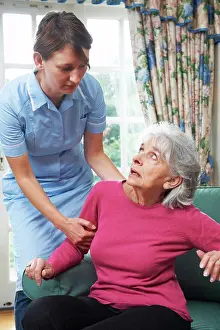 Supporting Prints: Care Worker Mistreating Elderly Woman