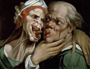 Relationships Prints: Caricature Bartolomeo Passarotti (1529-1592/Italian) Private Collection, Italy