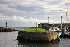 Mast Prints: Carnlough Harbour, County Antrim, Ulster, Northern Ireland, United Kingdom, Europe