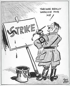 Cartoon - How It's Spelled in Wartime. John Collins (1917-2007)