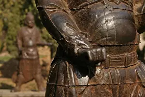 Ceremony Prints: cast iron statues of temple guardians