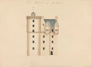 1819 Prints: Castle Fraser Aberdeenshire Scotland East Elevation