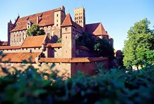 Knight Prints: Castle in Malbork, Poland, Castle of the Teutonic Knights in Malbork (13th - 14th century)