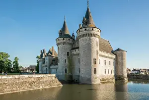 Chateau Prints: Castle and its moat, Sully-sur-Loire