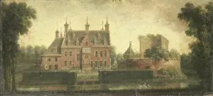 Foreground Prints: Castle of Nieuw Teylingen.View of the house New Teylingen