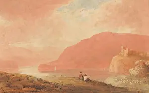Wove Paper Prints: Castle on a River, early 19th century