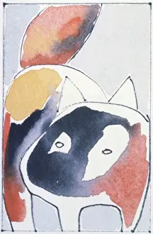 Front Views Prints: Cat IV Diana Ong (b. 1940 Chinese-American) Ink & watercolor Private Collection