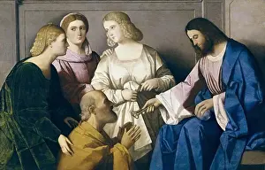 Western Art Prints: CATENA, Vincenzo (1470-1531). Christ Giving the Keys to Saint Peter