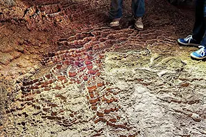 2 People Prints: Caverna de Santo Tomas, Cave, El Moncada, Cuba, Central America