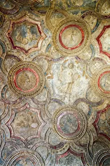 Archaeological Prints: The ceiling at the Stabian Baths in Pompeii