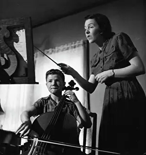 Cello - Instrument Music. January 09, 1951. (Photo by Look Magazine)