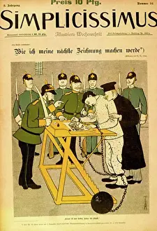 Suffer Prints: Censorship of the German Press, cartoon, Germany, Simplicissimus magazine, 1906