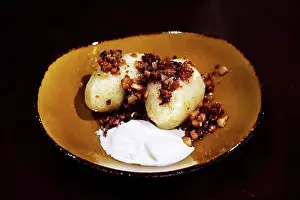Urban Environment Prints: Cepelinai dumplings with roasted bacon and sour cream